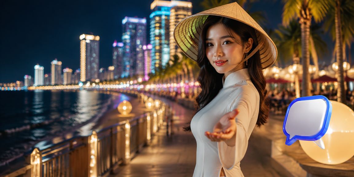 Không khí giải trí và kết nối tại Nha Trang với giao diện hỗ trợ trực tuyến