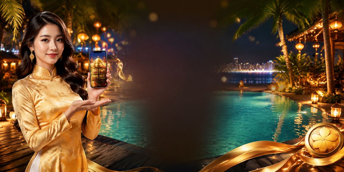 Người phụ nữ Nha Trang tận hưởng casino trên điện thoại di động bên bờ biển